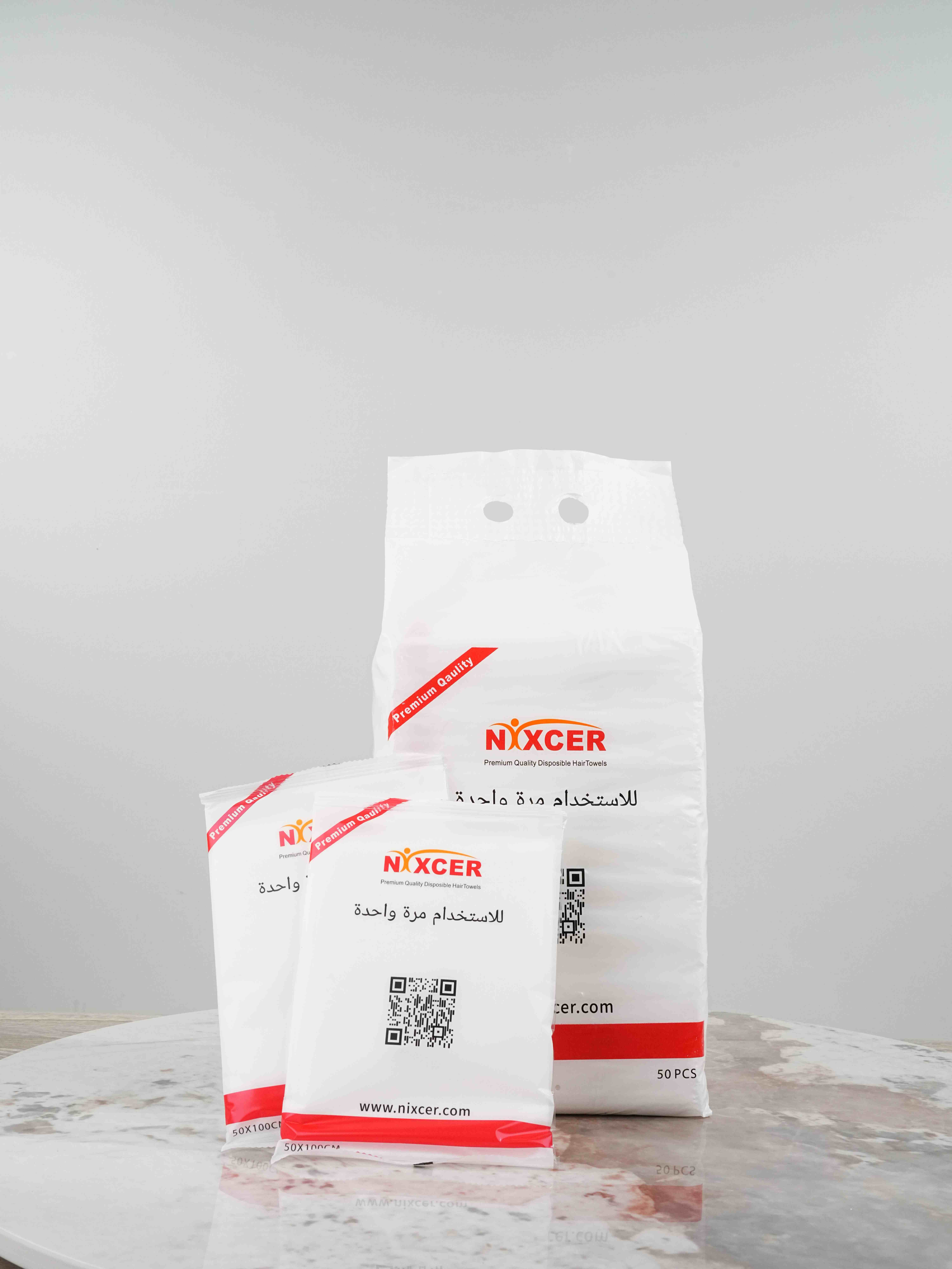 Nixcer Disposable Hair Towels - 50 PCS